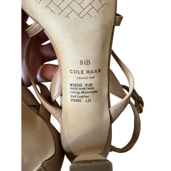Cole Haan NEW Addie Strappy Sandals Camel Tan Neutral Women’s 8.5 Capsule - Picture 9 of 9